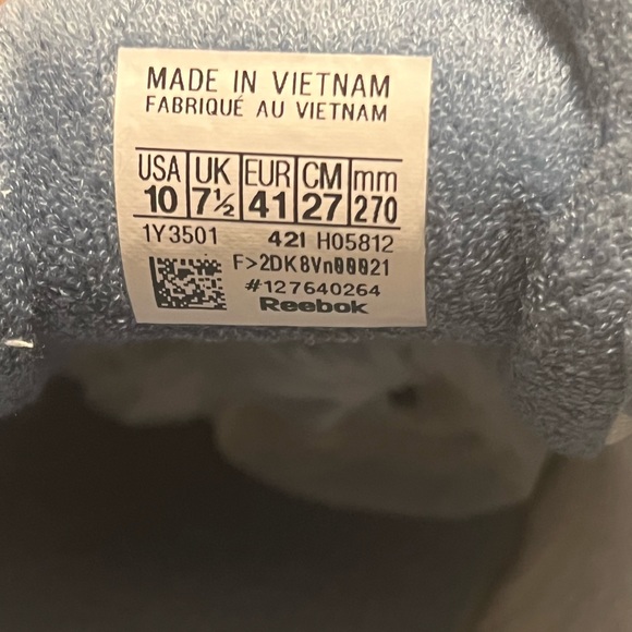 Reebok Women Club C 85 Chalk Blue Slate White Casual Shoe Size 10 - Picture 5 of 5